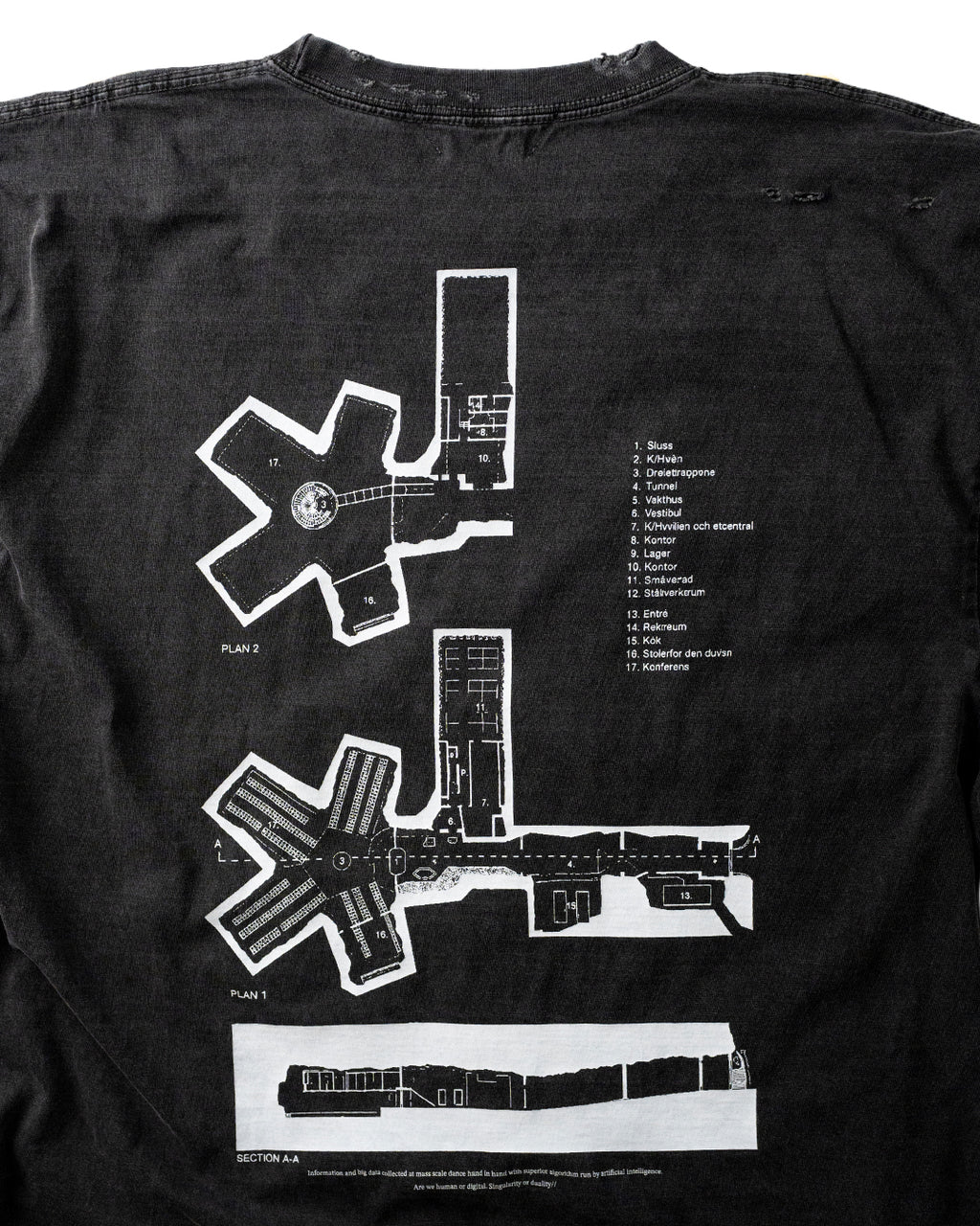 DATA CENTER TEE - VINTAGE BLACK(Damaged)