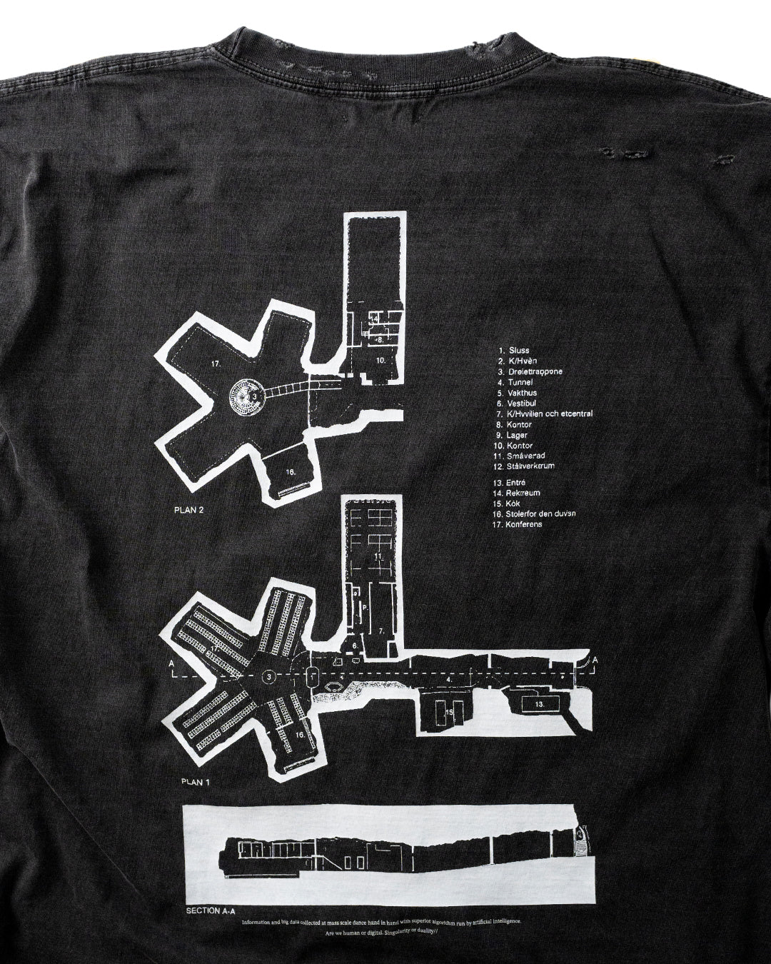 DATA CENTER TEE - VINTAGE BLACK(Damaged)