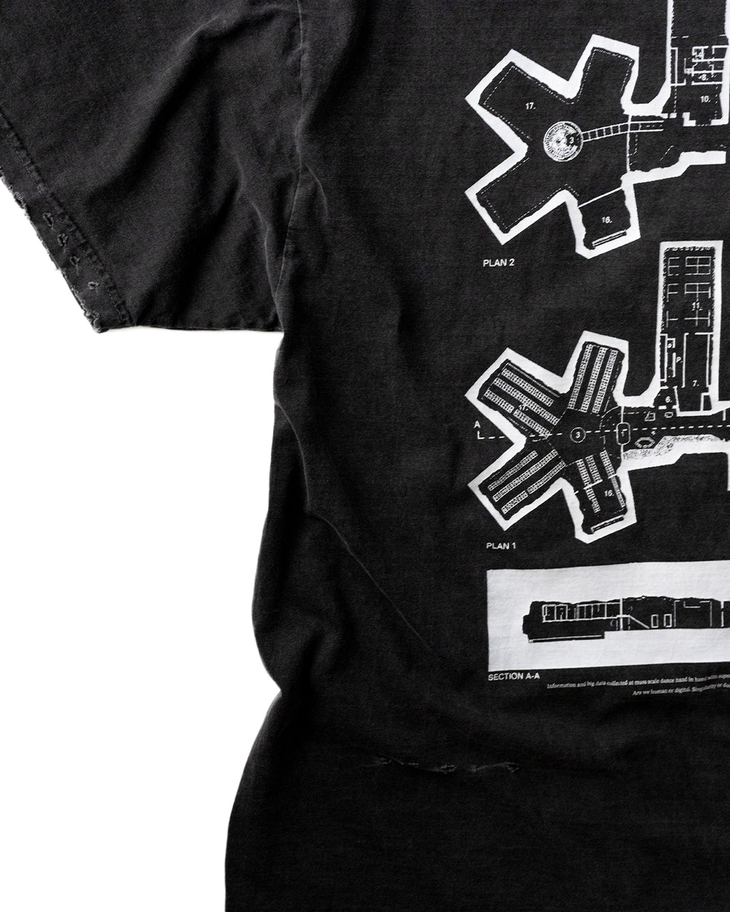 DATA CENTER TEE - VINTAGE BLACK(Damaged)