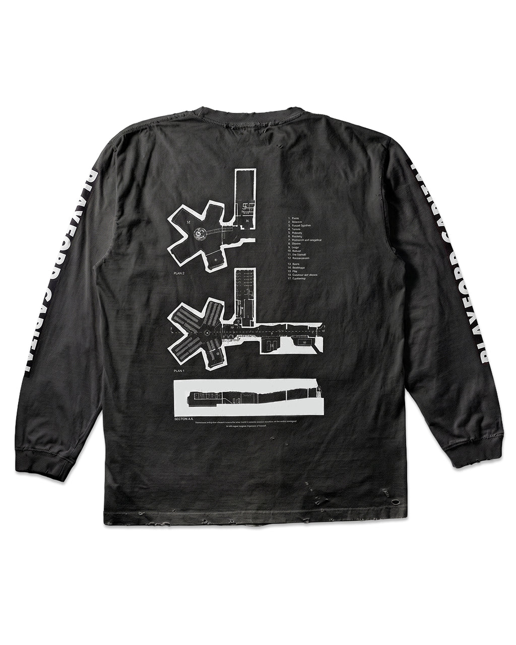 DATA CENTER LONG TEE - VINTAGE BLACK (Damaged)