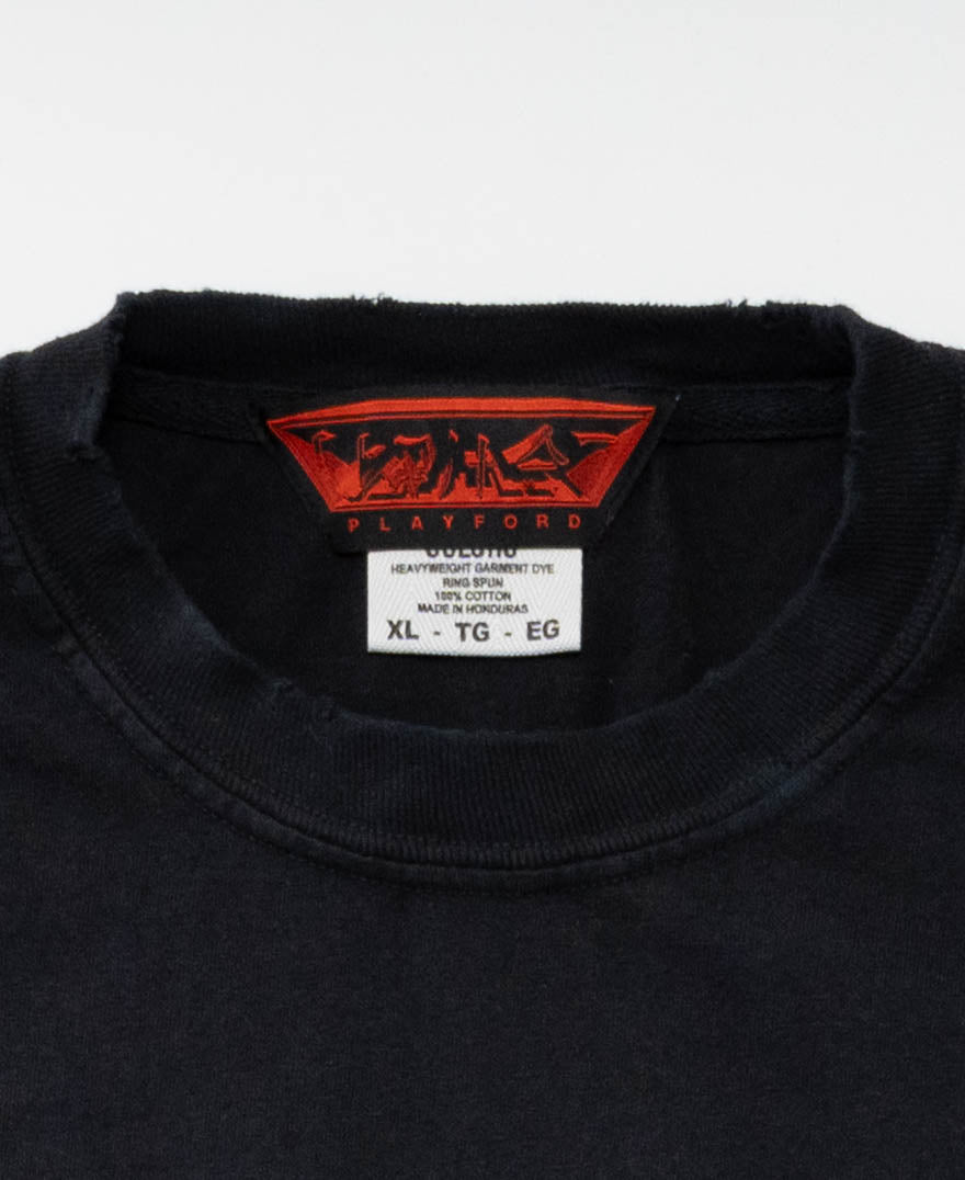 BOX MESSAGE TEE - BLACK (Damaged)
