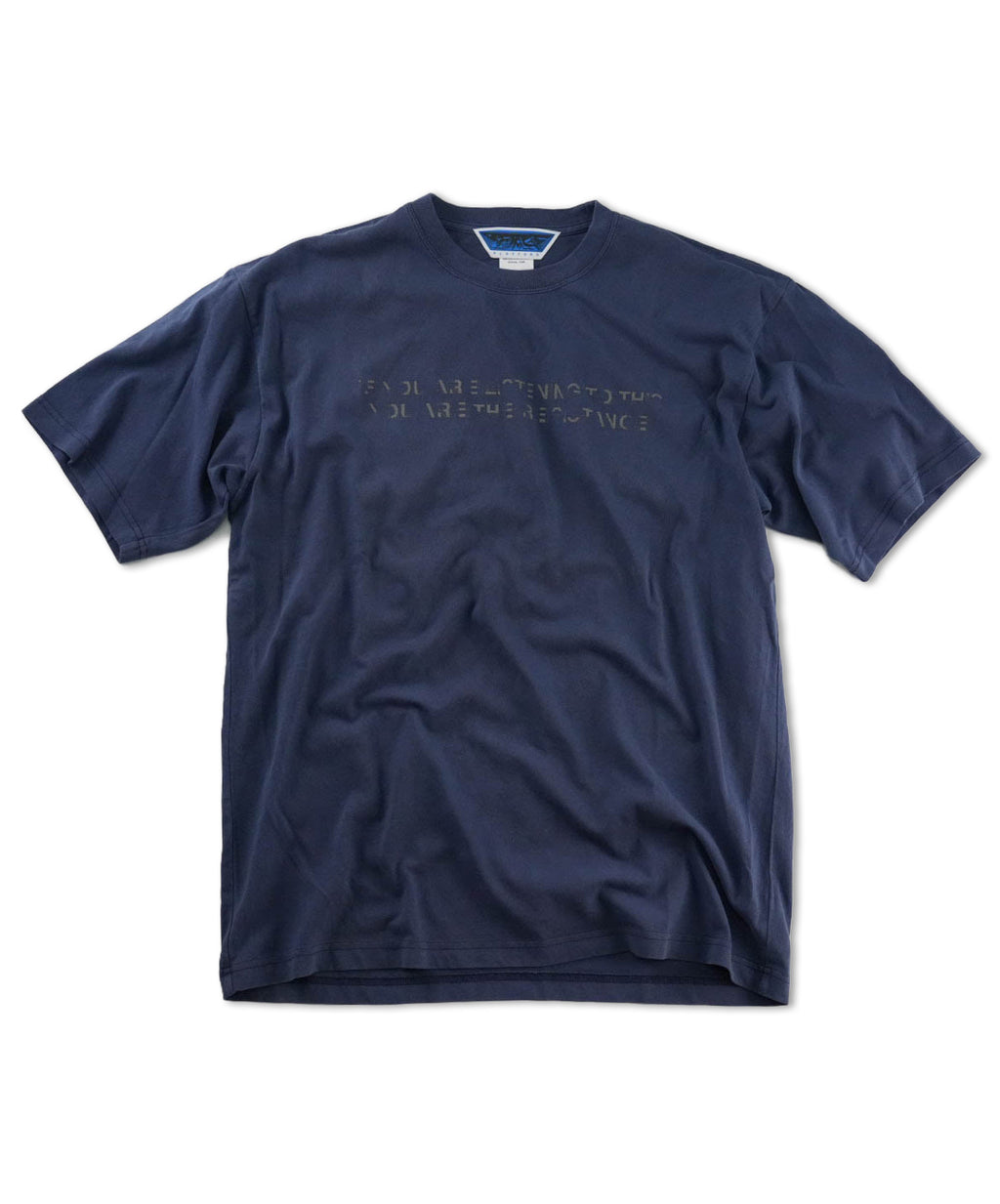 RESISTANCE PIGMENT TEE - NAVY