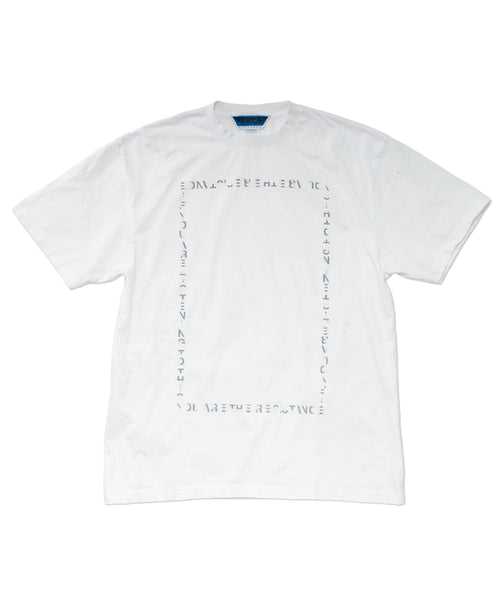 BOX MESSAGE TEE - WHITE (Damaged)